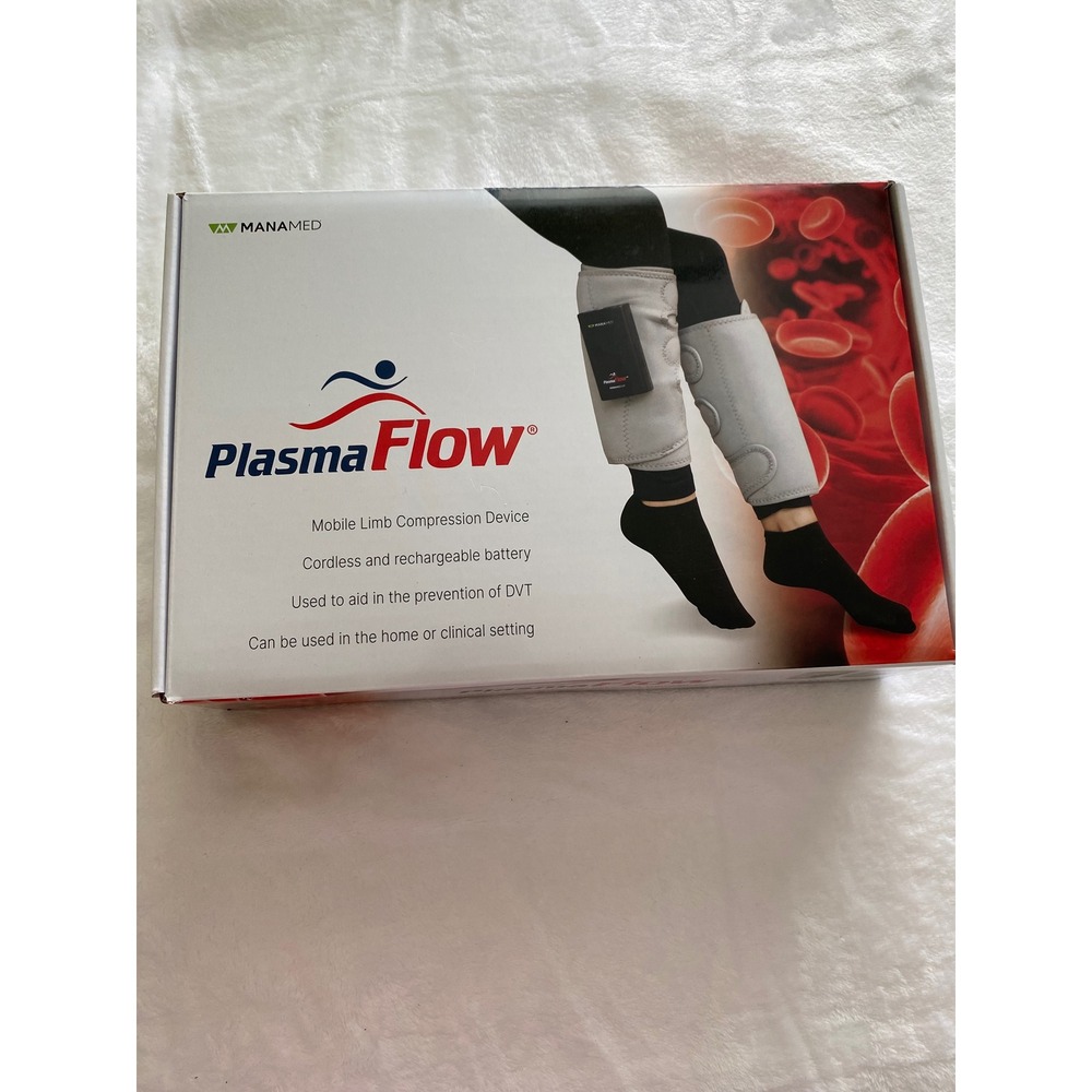 PlasmaFlow Mobile Leg Compression Sleeves Cordless Rechargeable Pair Kit